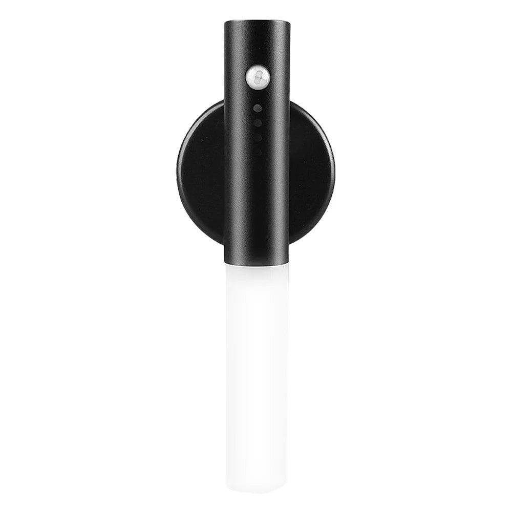 Magnetic Motion Sensor LED Night Light – USB Rechargeable Wooden Wall Lamp for Bedroom, Hallway, and Cabinet Lighting