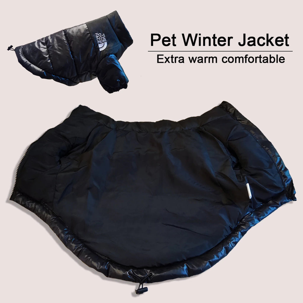 Winter Dog Jacket – Warm Windproof Pet Coat for Small, Medium & Large Dogs, Reflective Outdoor Puppy Puffer Jacket