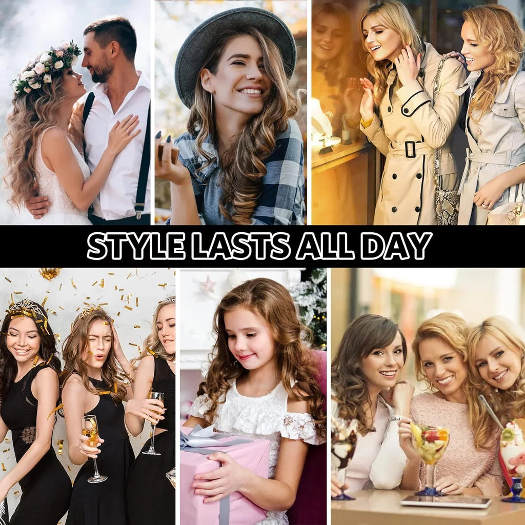 6 in 1 Hair Dryer Brush,Detachable Multi-Head Blow Dryer, 57℃ No Heat Damage Hair Volumizer,One-Step Hot Air Brush for Straightening,Curling,Drying,Multifunctional Hair Dryer Styling Tool